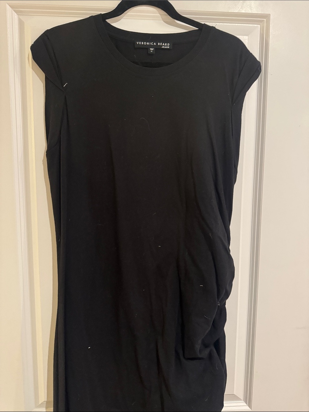 Veronica Beard Black Cap-Sleeve Tank